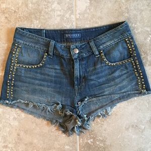 GUESS Studded Jeans Shorts